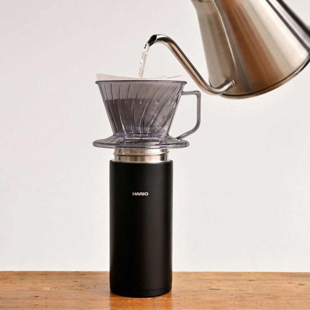 HARIO Coffee Dripper with Measuring Scale 01 Clear Gray 1-2 Cups