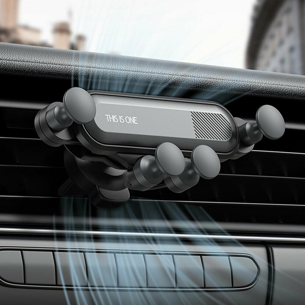 1 pz Supporto Universale per Telefono Cellulare da Auto a Gravità Ultra-sottile e Resistente ai Graffi Supporto a Ventola Supporto Base Per 4.7-6.5 pollici