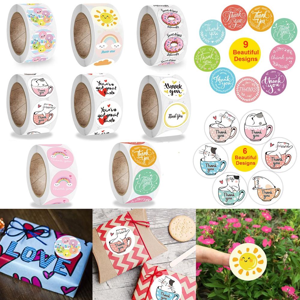 

Labels Envelope Packaging Sun Rainbow Seal Labels Adhesive Label Thank You Stickers Happy Birthday F
