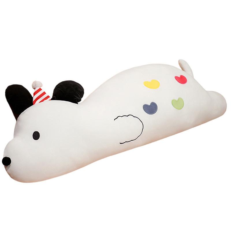 Puppy Soft Lazy Long Pillow With Pp Cotton Filling For Bed Sofa Kids Backrest