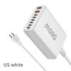580W Gan-Ladegerät 8-Port USB Typ C Desktop-Ladestation Telefon Schnellladung Für iPhone 16 15 iPad Macbook Laptop Tablet Samsung