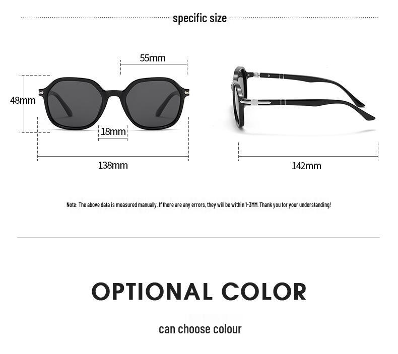 2025 Polarized Photochromic Sunglasses: Trendy European & American Style for Men & Women with Spring Hinges