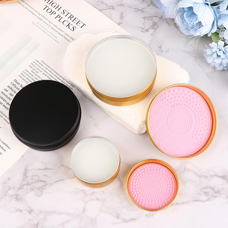 2In1 Silicone Makeup Brush Cleaner Soap Pad Washing Scrubber Board Cleaner Bowl