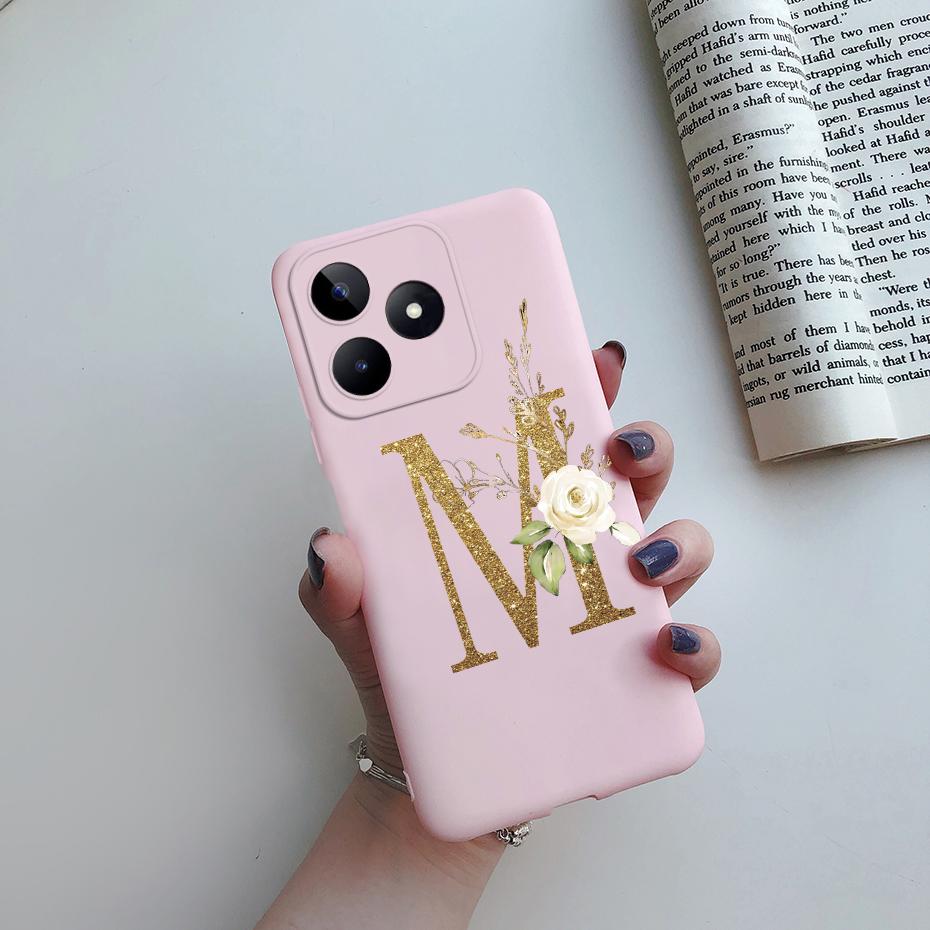 For Realme C53 Case RealmeC53 Cover Soft Silicone Cute Letters Phone Case For Realme C53 2023 RMX3760 C 53 Narzo N53 Funda Capa