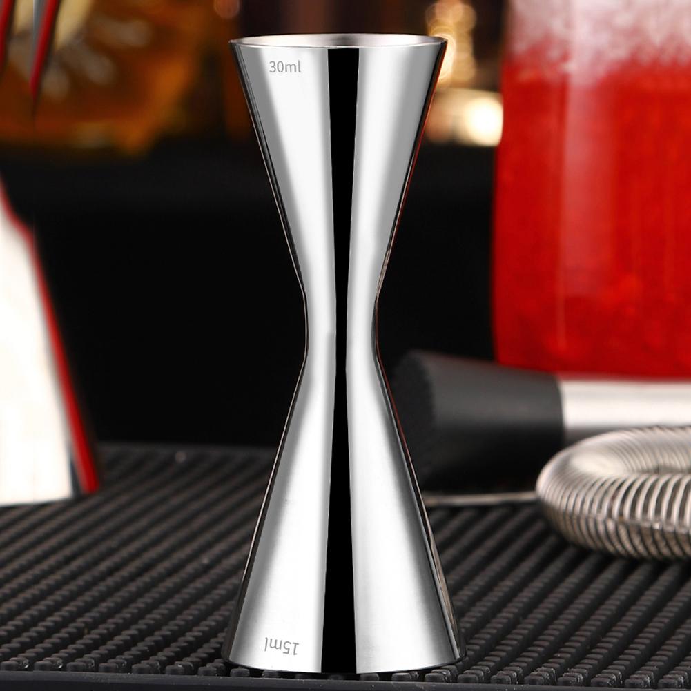30/45ml Jigger für Barkeeper Edelstahl Cocktail Jigger mit Messungen Doppelseitig 1/2oz für Hausbar Party Club Werkzeug