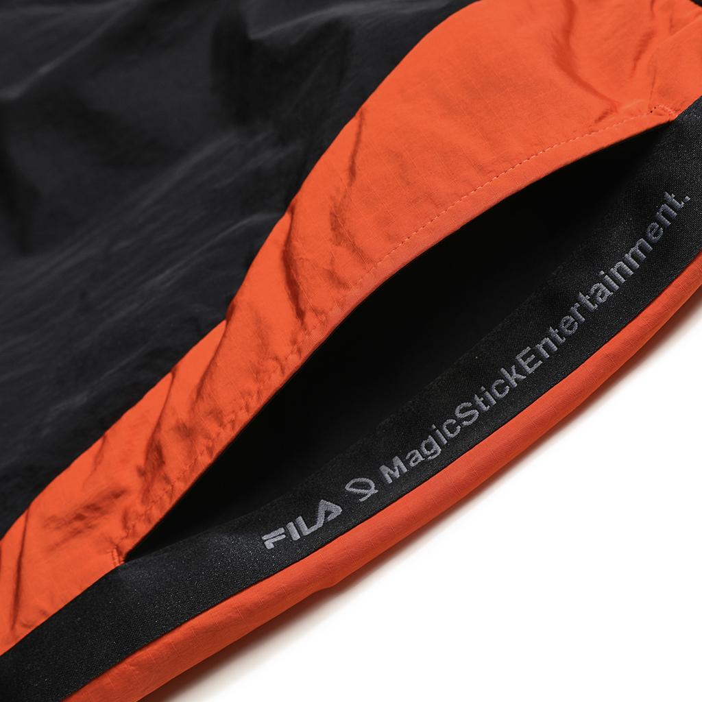 Fila Color Block Casual Woven Shorts Men Shorts Black F11M329802F-BK