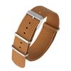 NATO One-Piece Nylon Canvas Watch Strap - Fine Woven Solid Color, 18/20/22mm