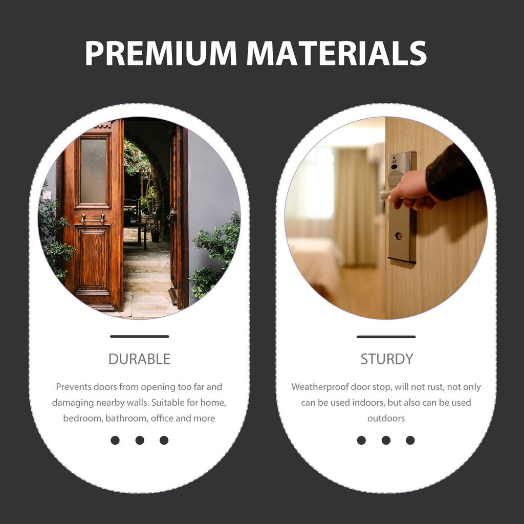 Tappo per Porta a Pavimento 15 cm Resistente alle Intemperie Acciaio Inossidabile Montato a Parete Tappo per Porta per Stanze Interne ed Esterne