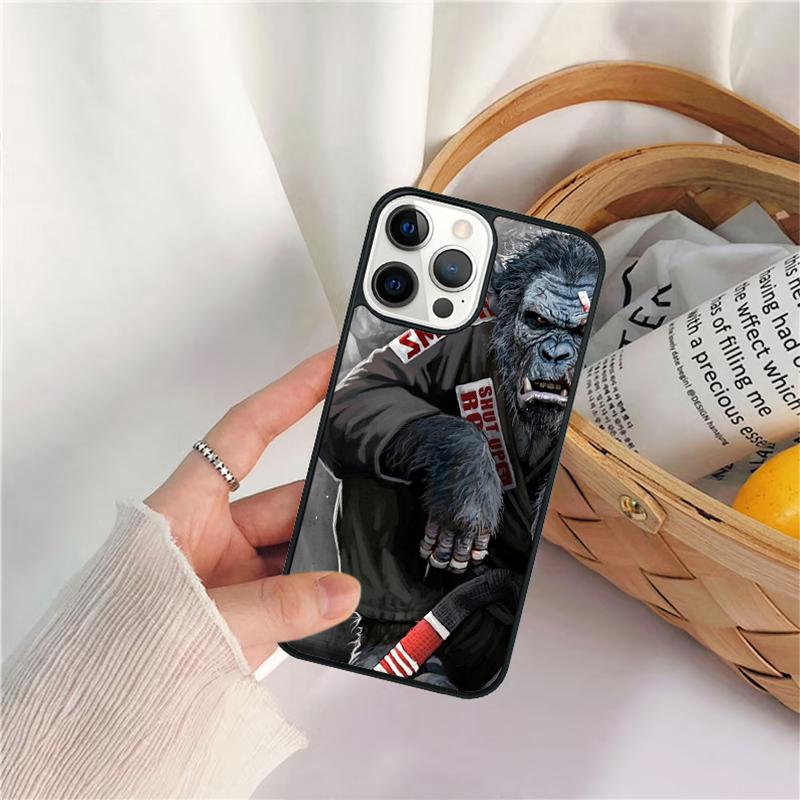sport Martial Art MMA Fight Jiu Jitsu Phone Case For iPhone 17 Air 16 15 14 11 12 13 Pro  MAX Plus coque Cover Shell