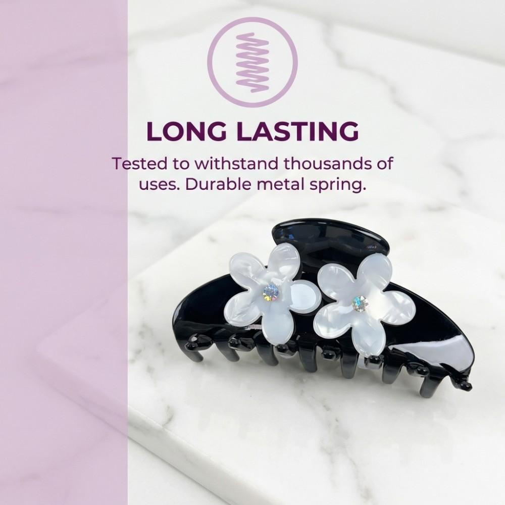 Headwear Butterfly Hair Claw Rhinestone Large Shark Clip Fashion Acetate Hair Crab Clip  Streetwear