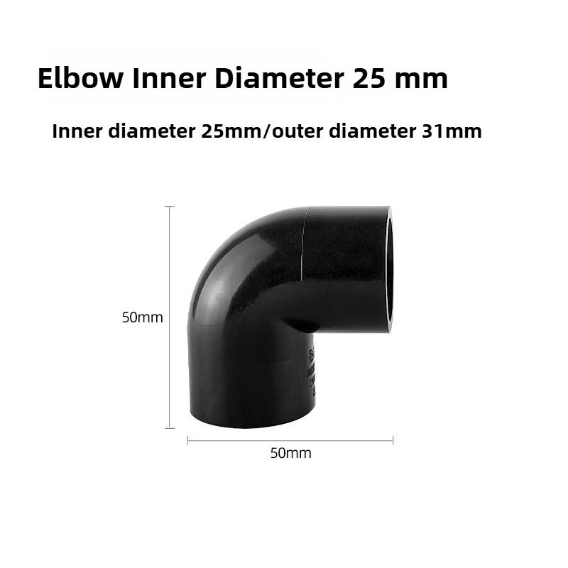 PVC Black Fish Tank Water Pipe Plastic Tube Fittings Elbow Joint Duck Bill Water Outlet Aquarium Accessories Water Inlet Pipes