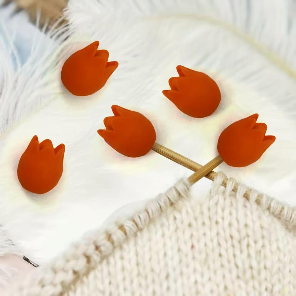 Tulip Silicone Anti-Slip Yarn Stoppers & Needle Caps for Knitting and Crochet