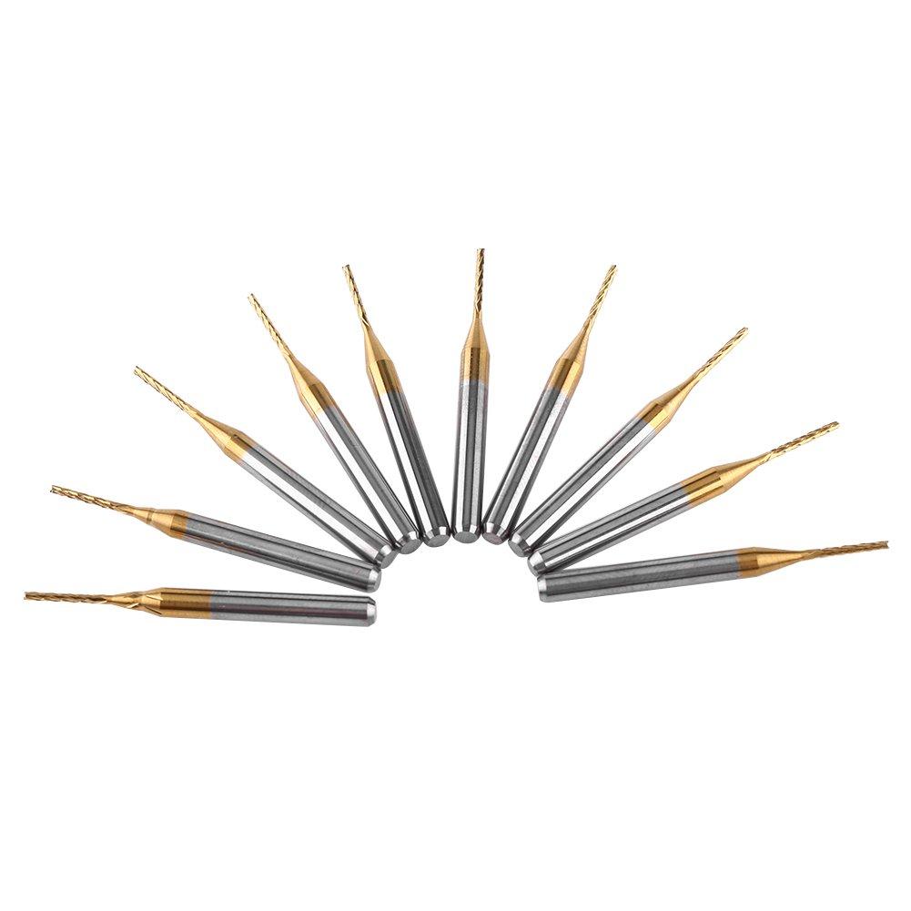 Hilitand Karbidové frézy Malá velikost 0,1 palce (3,175 mm) Průměr stopky x 0,04