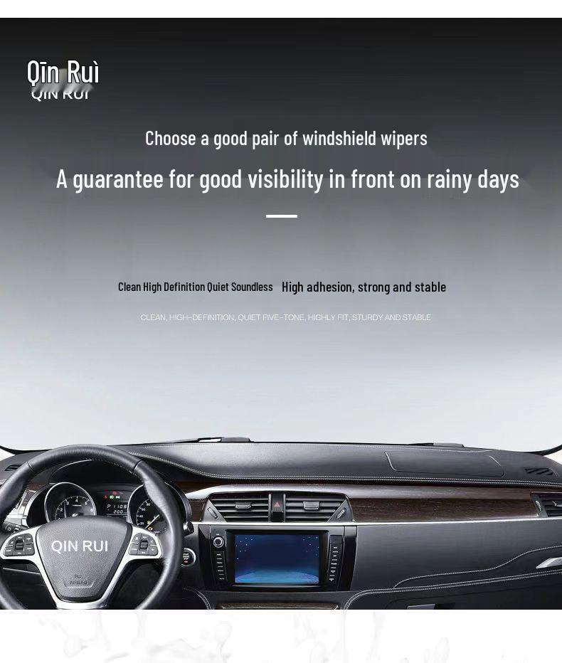 Silent Frameless Wiper Blades for Front & Rear of Wuling Hongguang S (2019-2022)