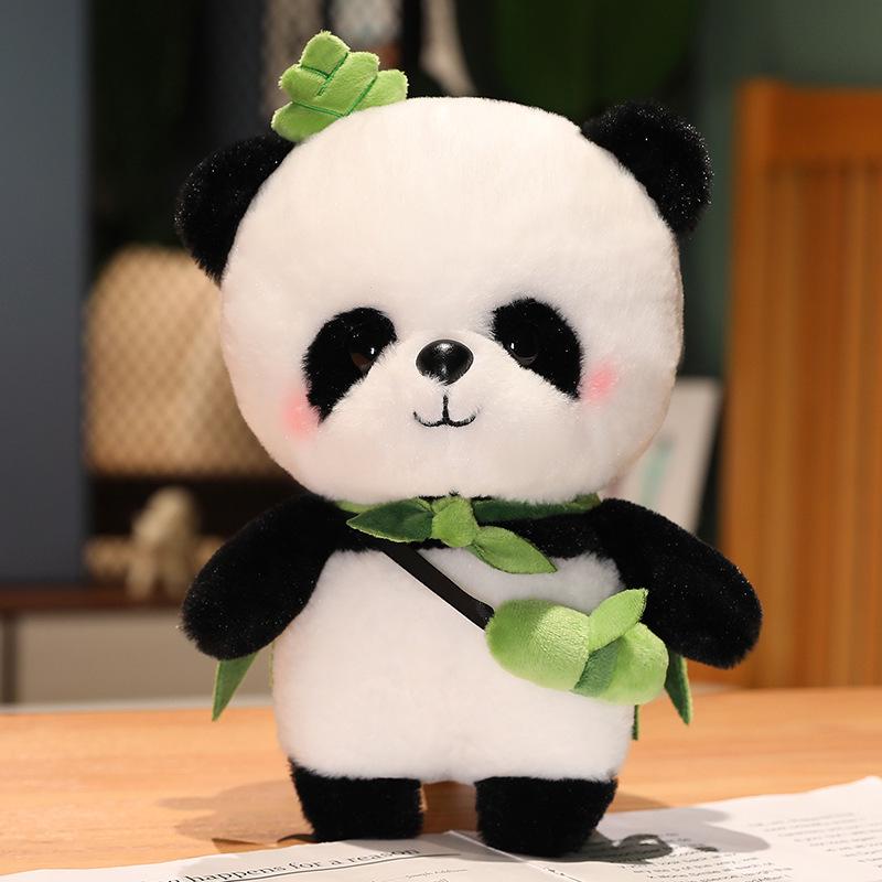 Bamboo Tube Panda Plush Toy – Cute Panda Doll for Kids  Birthdays Gift Bag Only