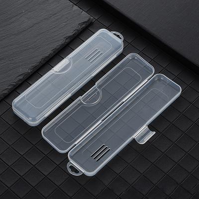 Toothbrush Box Transparent Organizer Case Travel Portable Toothbrush Holder Plastic Toothpaste Box Storage Container