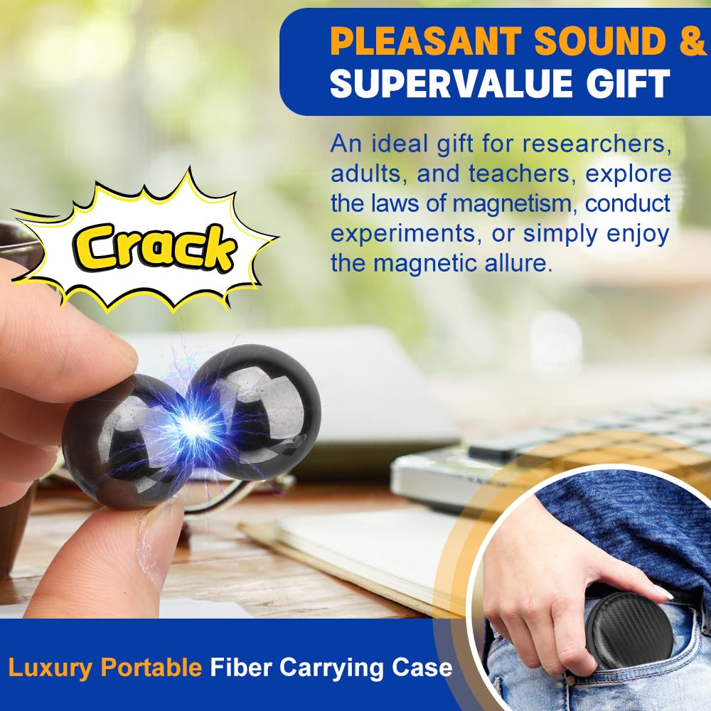 Fidget Toys Magnetkugel für Erwachsene, Schreibtisch-Gadgets Sensorisches Spiel ADHD Anti-Stress Fidgets Magnetspielzeug für Angst Autismus Geschenk