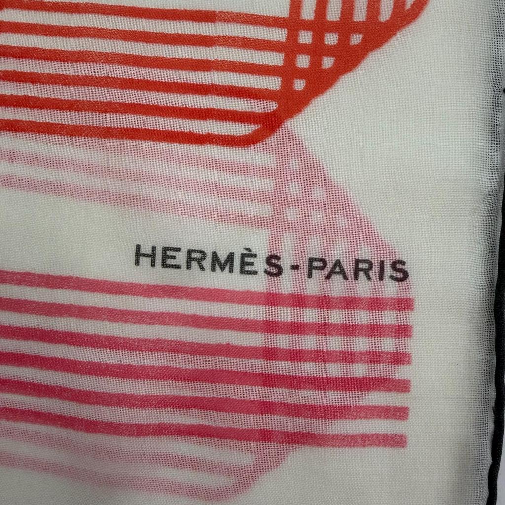 Pristine HERMES Scarf Rectangle Cashmere Women Used