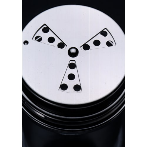 Tiger Crown Seasoning Container, Clear Silver, 75 X 120mm, Condiment Shaker, Acrylic Resin, Stainless Steel Lid, 3 Holes, Wide Mouth, 80