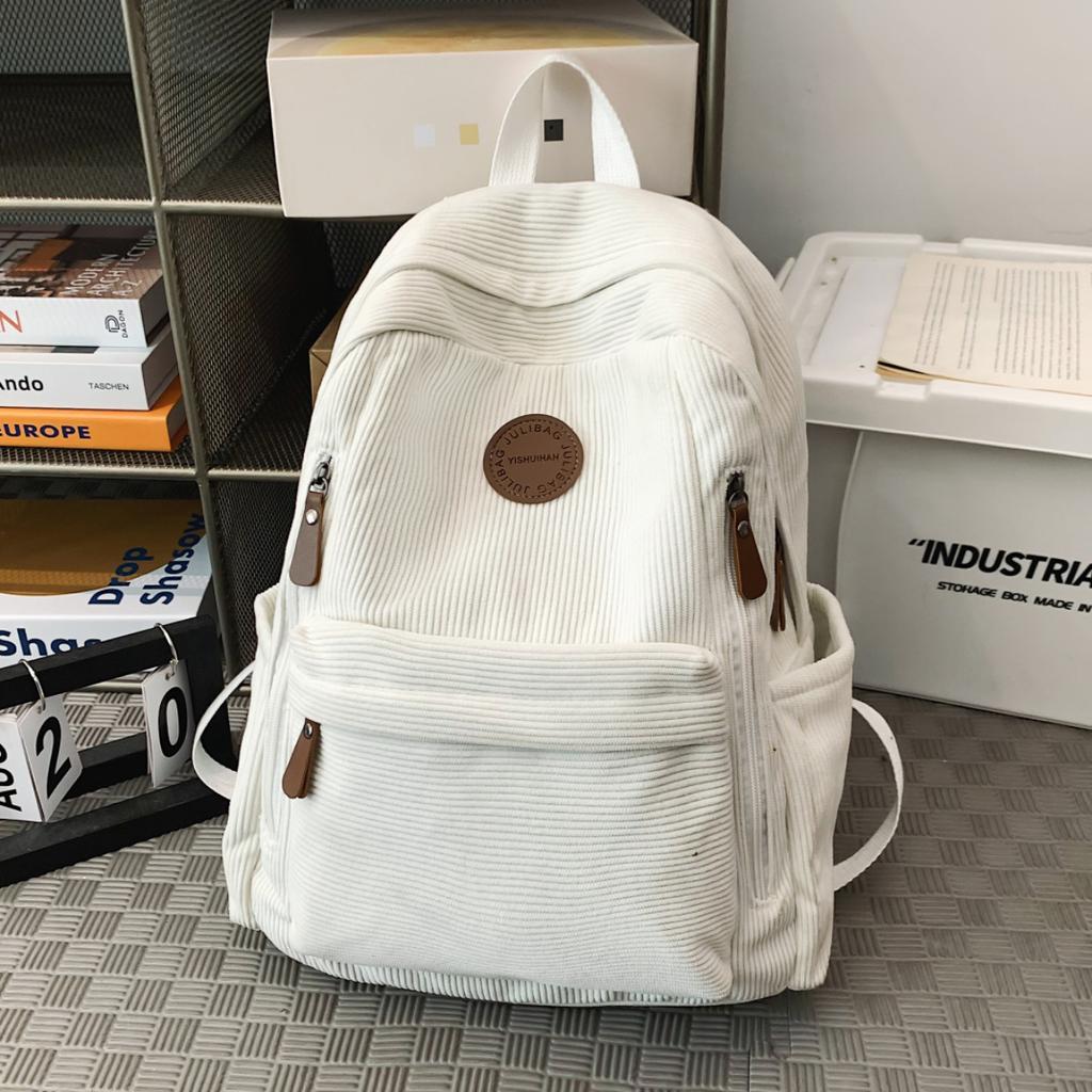 Schoolbag schoolbag for girls 1011 new college students high school students corduroy backpack junior high school students backpack