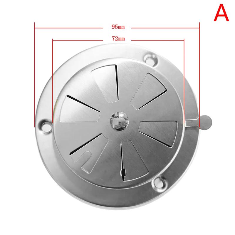 

1pc 95/125mm Adjustable Air Vent Grille Round Ducting Ventilation Grilles Cover BBQ Grill Smoker Exhaust Vent Stove
