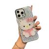 Cartoon Kt cat makeup mirror for OPPO reno14 glitter anti-drop realmeV60 all-inclusive A8 protective case