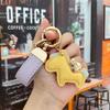 Portachiavi in Pelle con Ciondolo Pony Cartone Animato: Braccialetto della Ricchezza Immediata per Coppie, Accessorio per Auto e Borsa