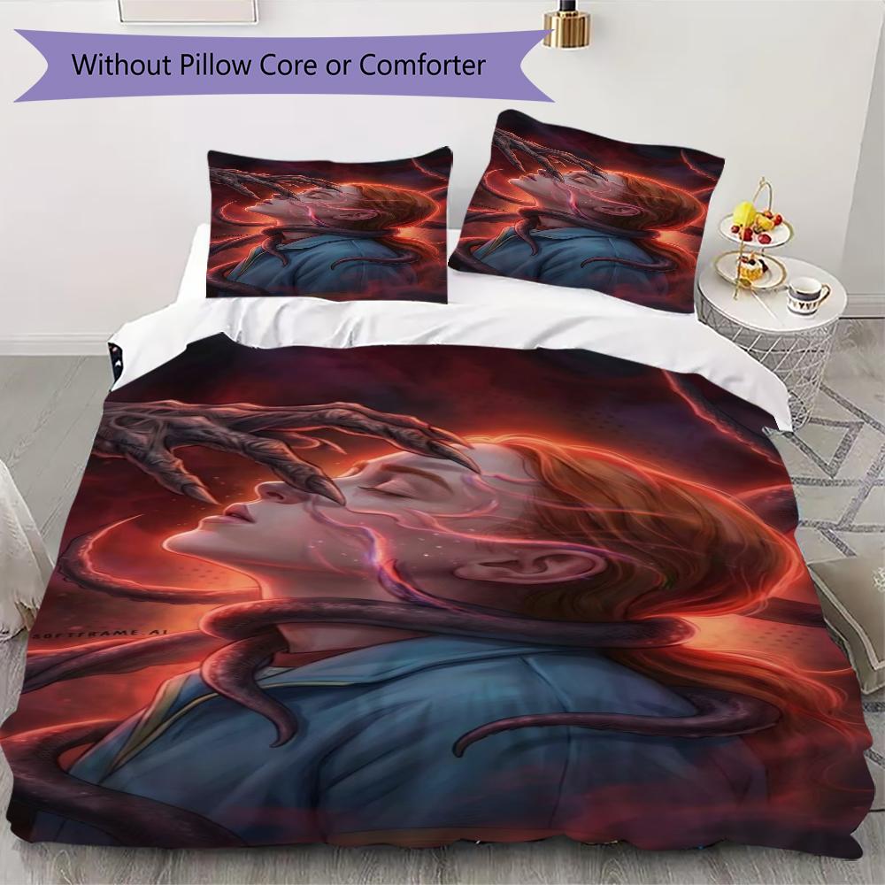 Upside Down Terror Bedding 1 Duvet Cover 2 Pillowcase Without Core Without Core Duvet Cover And Pillowcase Bedding Set