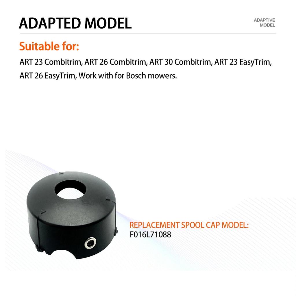 Für Bosch ART 23 Combitrim/ART 26 Combitrim/ART 30 Combitrim Rasentrimmer Spulenkappenabdeckung,F016L71088