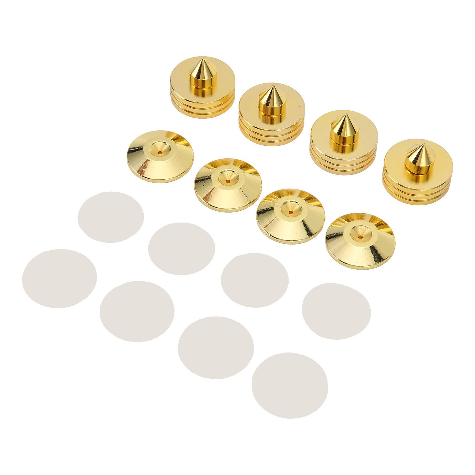 

4 комплекта шипов для динамиков, амортизирующие, предотвращающие скольжение, шипы для динамиков из цинкового сплава, защитные напольные покрытия для