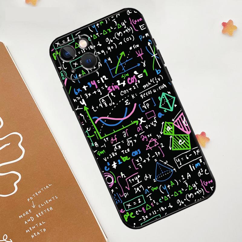 Mc2 With E=mc Math Case For Apple iPhone 16 15 14 13 12 11 Pro Max Mini XR 15 16 Plus 16e Protective Cover