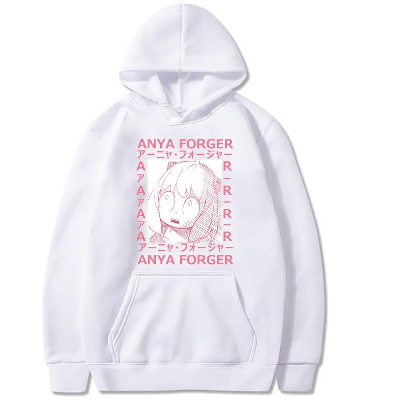 Anya Forger Japanese Animation Printed Men's Hoodie Hoody Y2K Clothes Vintage Fashion Casual Unisex Long Sleeve