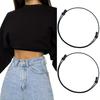 3PCS Adjustable Band Crop Tuck Tool, Black Elastic For Sweater, Shirt, Summer Tops HOT SALE