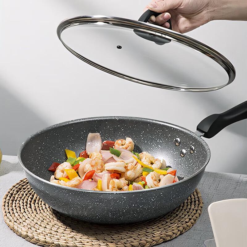 Chui Da Huang Non-stick Wok and Soup Pot 2-Piece Cookware Set