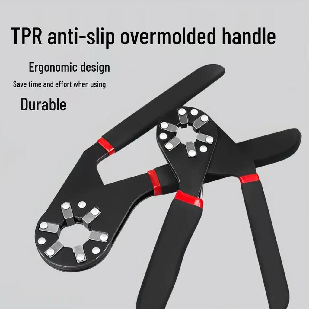 Multifunctional Adjustable Magic Wrench: 15-22MM Labor-Saving Hex, Round, Square, Rhombus Screw Clamping Tool