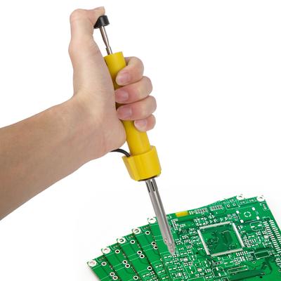 Elektrischer Lötkolben Schweißgerät 220V 30W Elektrischer Lötkolben Zinnabsaugpumpe EU-Stecker Präzisionsschweißwerkzeug 2-in-1