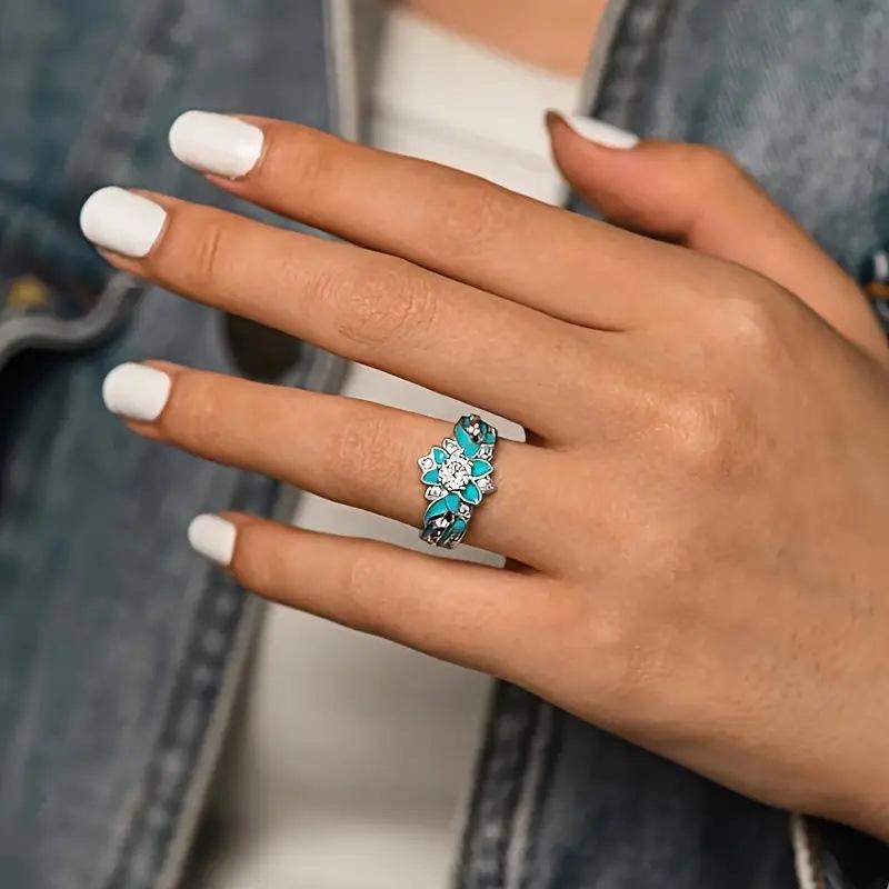 Gorgeous Luxury Rings for Women Wedding Engagement Accessories Unique Female Ring Fashion Jewelry Gifts