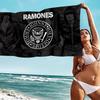 R-ramones Band Microfiber Printed Beach Towel Mountain Climbing Yoga Beach Swimming Running Absorbent Soft Towel
