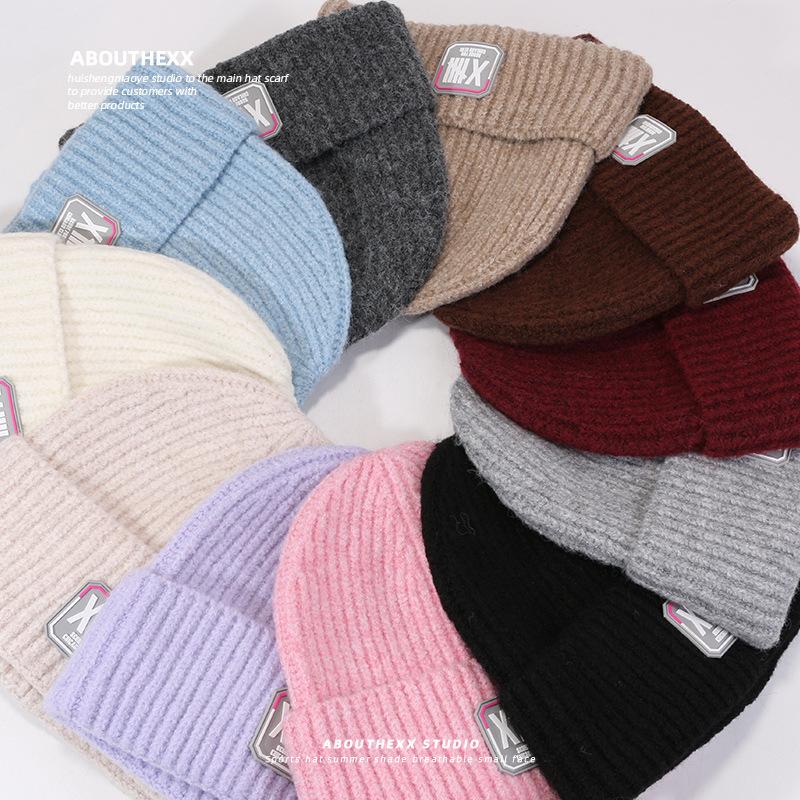 Hats for Women Warm Knitted Hats  Korean Style  Fashionable and Versatile Student Outdoor Cold Wool Hats  Japanese Cold Hats  Men