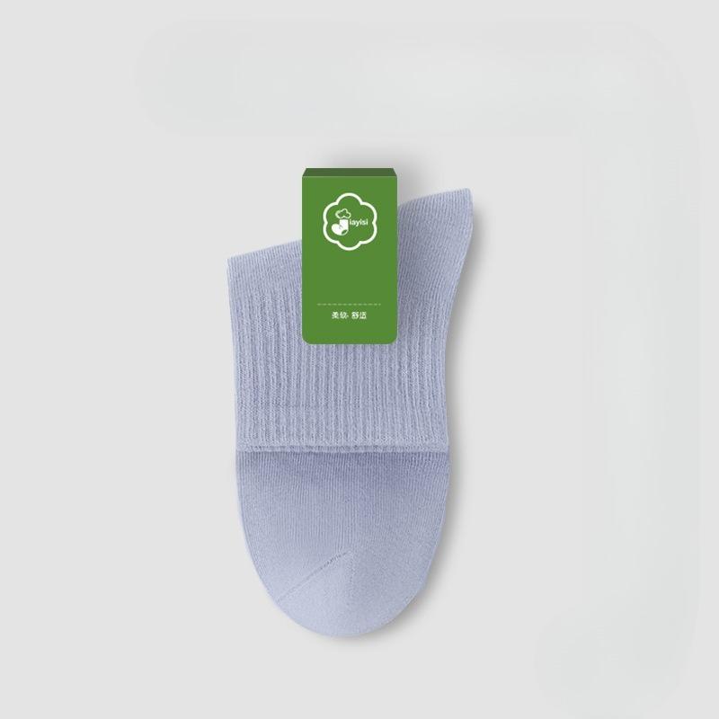 

Мужские весенне-осенние деловые однотонные спортивные дезодорирующие носки 1 pair синий