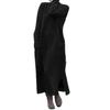 2023 Autumn Plus Size Loose Knit Lace Long Fleece Sweatshirt Casual Dress