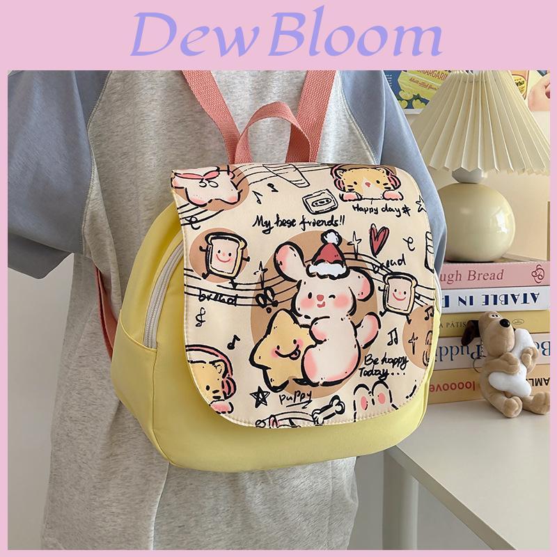 Childrens Canvas Backpack With Cute Music Note Dog Cartoon Prints For School And Outdoor Use