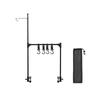 Outdoor Camping Folding Desktop Storage Rack with Lamp Holder