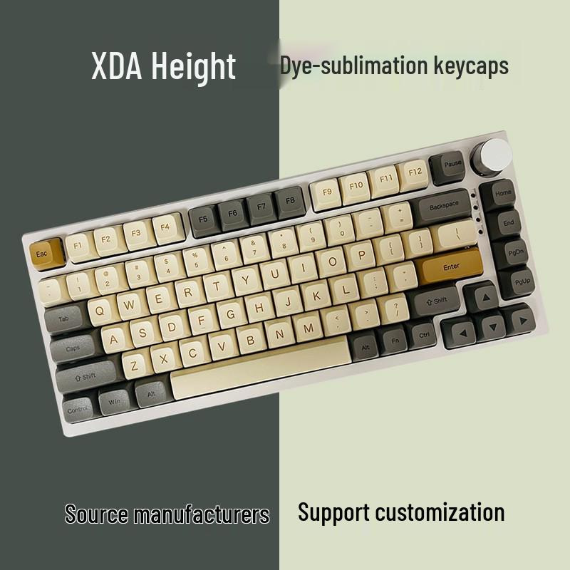 XDA PBT Keycaps Set: 125 Keys, Zhuyin, Korean, Thai, Russian, MX Switch Compatible