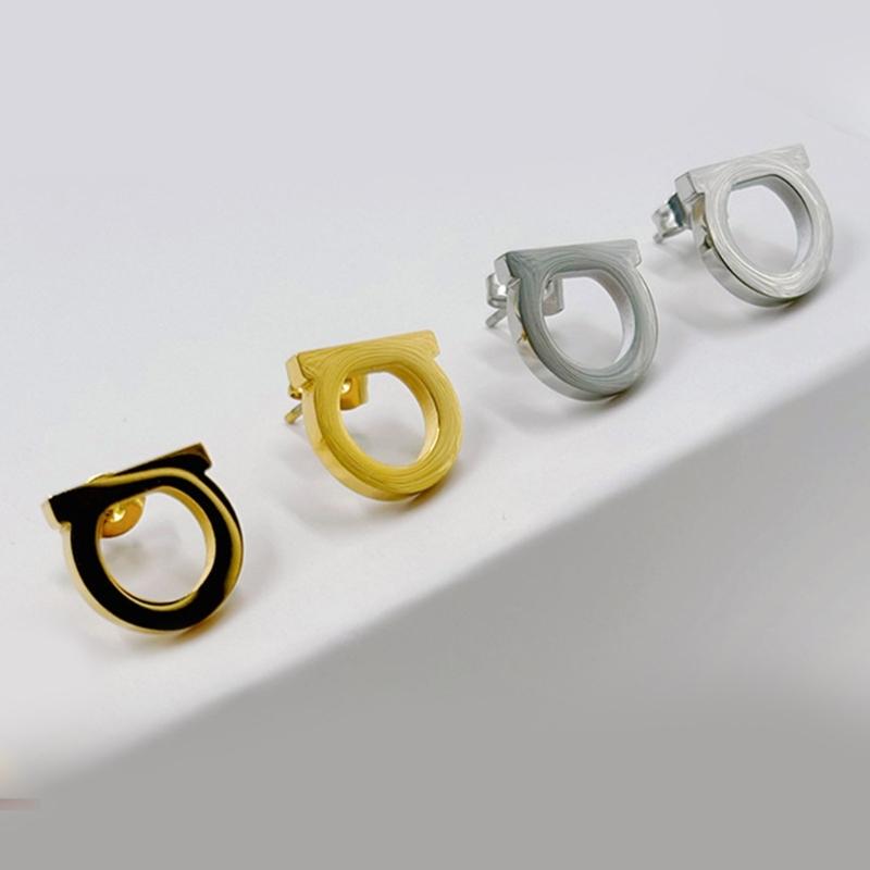 Sturdy Stainless Steel Letter Studs Earrings Comfort Fits for Men and Women Daily Use Casual Wear Stylish Outfits