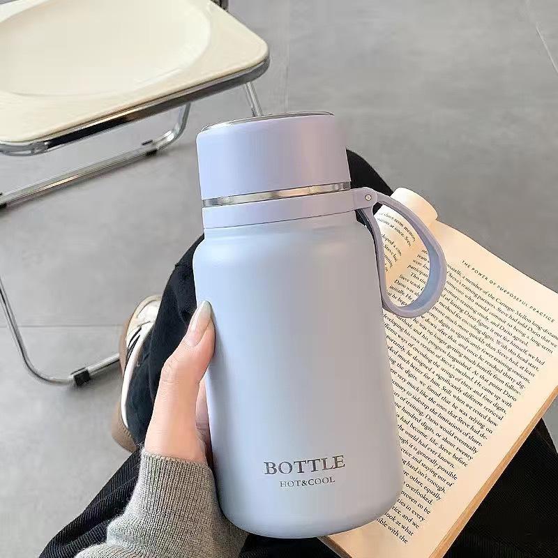 New 2025 Cute 316 Stainless Steel Insulated Tea Cup with Lid for Women & Students