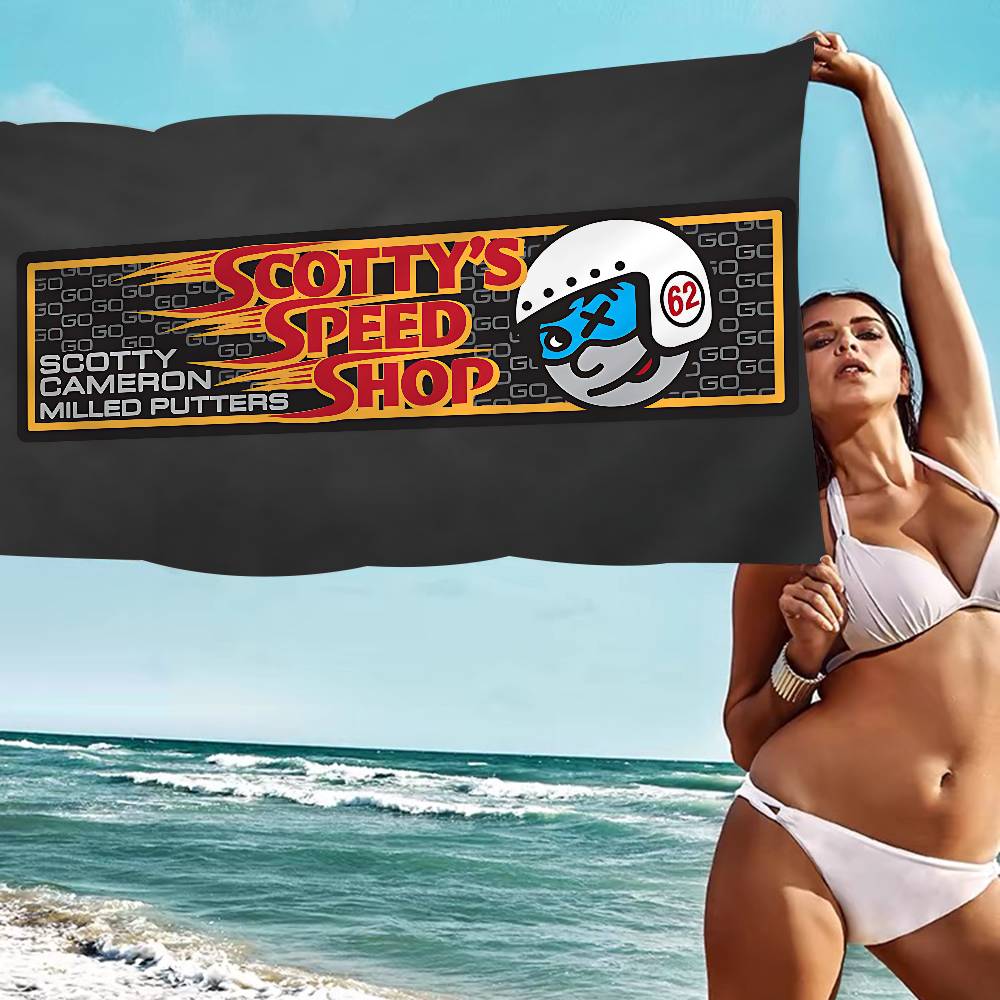 Asciugamano da Spiaggia Golf S-SCOTTY C-CAMERONS Asciugamani da Bagno Colorati per Ragazza Microfibra Asciugatura Rapida Personalizzato Senza Sabbia Spiaggia Yoga Spa Palestra Piscina