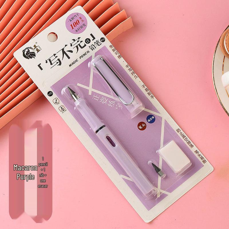 Eternal Black Pencil: Everlasting HB Pencil - No Ink, No Sharpening, Durable Writing & Drawing.