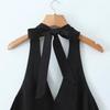 Spring 2025 Women's French Retro V-Neck Halter Dress