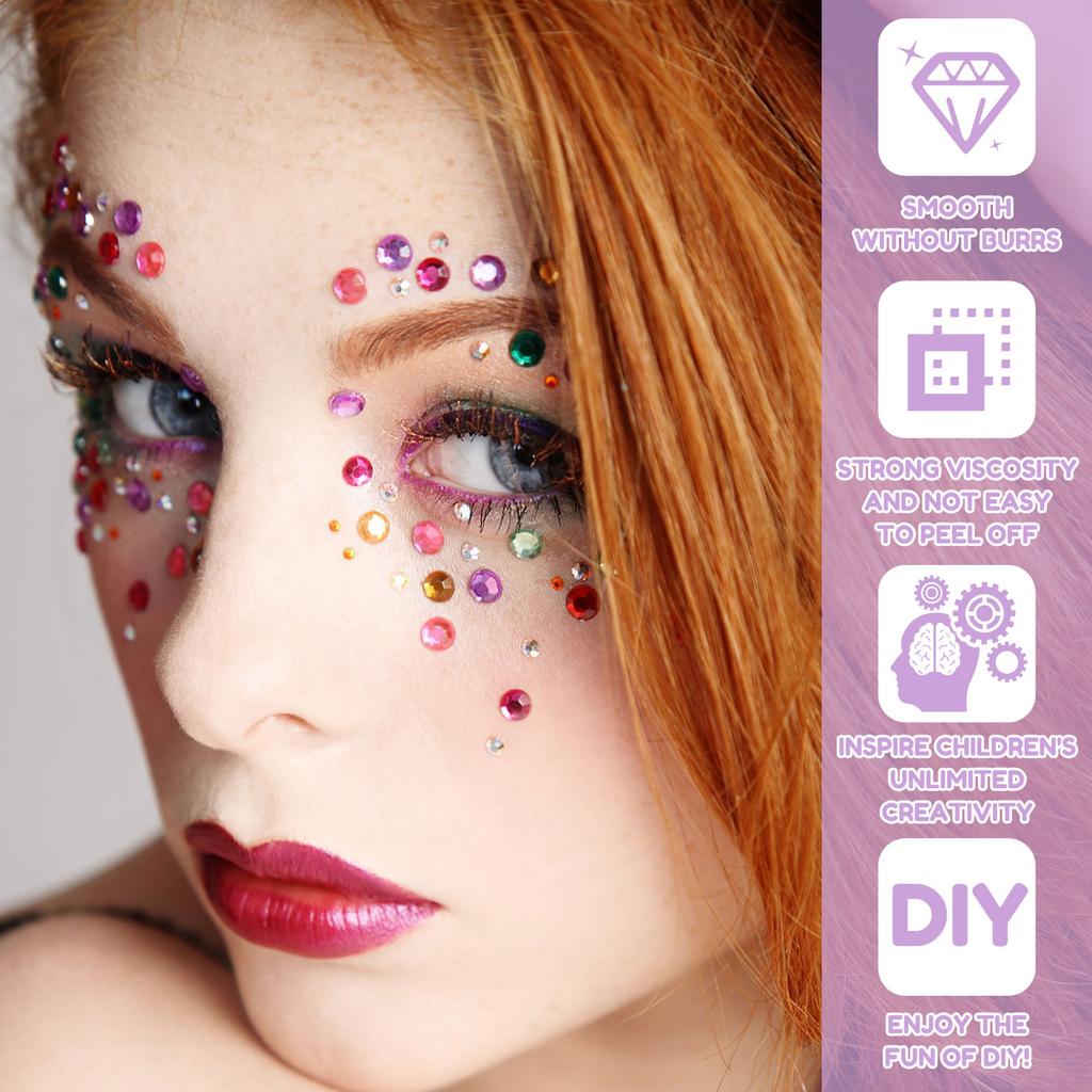 22 Arkusze Naklejek z Klejnotami do Rękodzieła Samoprzylepne Naklejki z Cyrkoniami i Klejnotami Materiały do Rękodzieła DIY do DIY, Scrapbookingu, Tworzenia Kartek